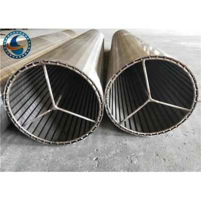Anti Corrosion Wedge Wire Screen Pipe , Stainless Steel Wedge Wire Mesh Tube
