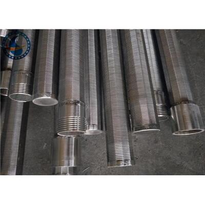 Stainless Steel 304 OD 76mm Wedge Wire Screen With M32 Male Thread