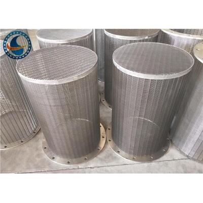 Wastewater Treatment Wedge Wire Mesh Screen Anti - Corrosion 1.0 Mm Slot Opening
