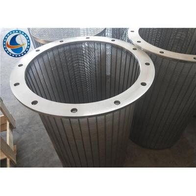 Wastewater Treatment Wedge Wire Mesh Screen Anti - Corrosion 1.0 Mm Slot Opening