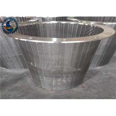 Wastewater Treatment Wedge Wire Mesh Screen Anti - Corrosion 1.0 Mm Slot Opening