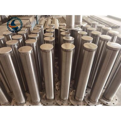 Pipe Based Wrapped Sand 132mm Dia V Wire Screen Tube Stainless Steel Grade 316l