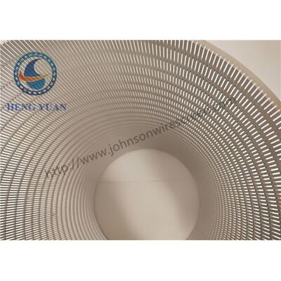 Anticorrosion Wedge Wire Screen Pipe Stainless Steel Johnson 0.05mm Slot Filter