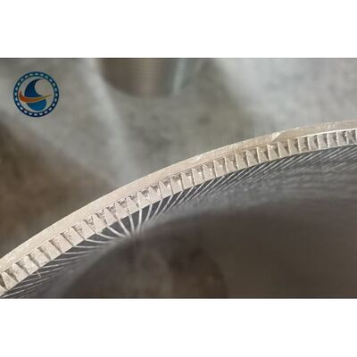 Welded Ss 304 Wedge Wire Screen Filter 800 Micron Slot Opening Backwash