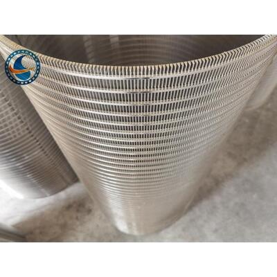 Welded Ss 304 Wedge Wire Screen Filter 800 Micron Slot Opening Backwash