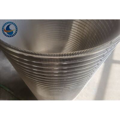 20μM Slot Opening Wedge Wire Screen Pipe Stainless Steel 304 Id 200mm