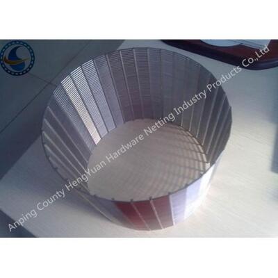 Anti Cohesive SS Wedge Wire Screen Pipe / Vee Wire Wrapped Screen