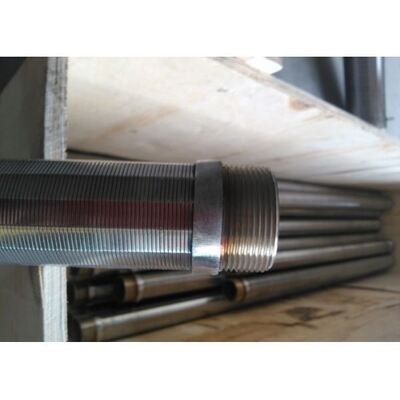 Large Open Area Wedge Wire Screen Pipe , Anti Wear Coutinuous Slot Screen