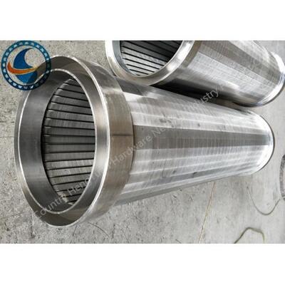 Large Open Area Wedge Wire Screen Pipe , Anti Wear Coutinuous Slot Screen