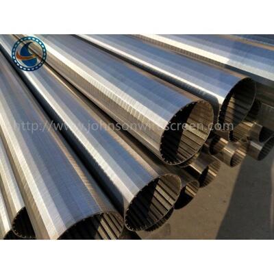 Stainless Steel Wedge Wire Screen Pipe OD 100mm For Wastewater Treatment