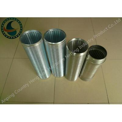 Continuous Slot Opening V Wire Screen For Quarry Screening / Mine Sifting