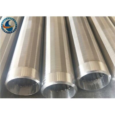 High Rigidity Wedge Wire Screen Pipe , 316L Stainless Steel Mesh Tube OD 35mm