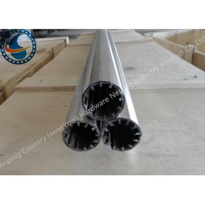 High Rigidity Wedge Wire Screen Pipe , 316L Stainless Steel Mesh Tube OD 35mm