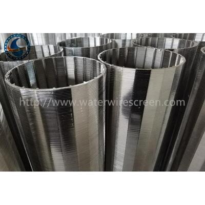 0.08mm Slot Opening Stainless Steel Wedge Wire Screen