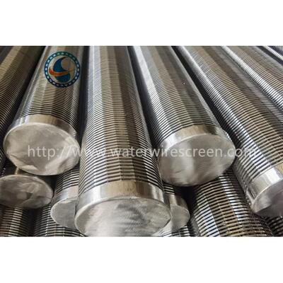 304 Stainless Steel Threaded Coupling 114mm Wedge Wire Screen Pipe All Welded