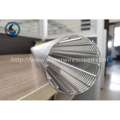 Ss304 Pure Round Winding 2mm Slot Wedge Wire Screen Tube Solid Liquid Separation