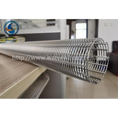 Ss304 Pure Round Winding 2mm Slot Wedge Wire Screen Tube Solid Liquid Separation
