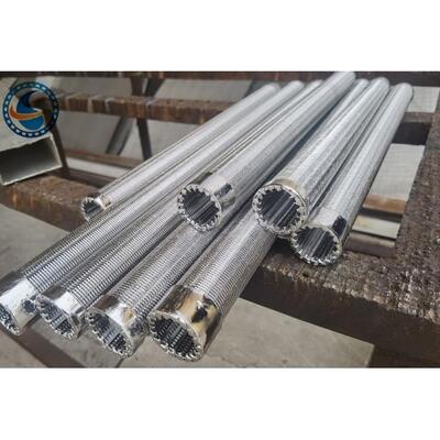 316l 38mm Diameter Wound Stainless Steel Wedge Wire Screen With Dn25 Male Threaded