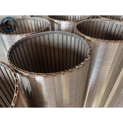 Welded Stainless Steel 0.3mm Slotted Wedge Wire Pipe Cylinder Type