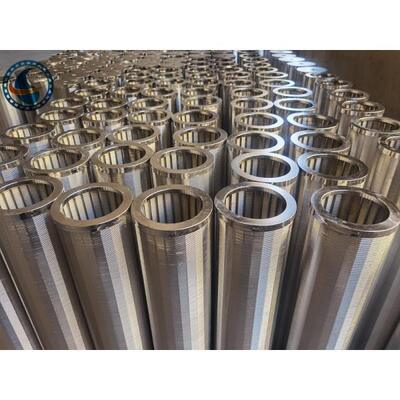 Cylinder Type Slotted Wedge Wire Screen Pipe Basket Strainer Stainless Steel