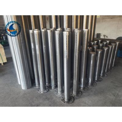 Slot 0.025mm Wire Wrapped Pipe Continuous Slot Cylinder
