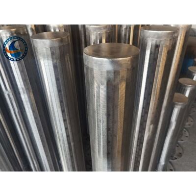 Slot 0.025mm Wire Wrapped Pipe Continuous Slot Cylinder