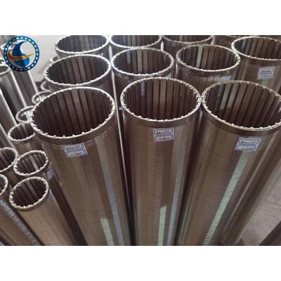 Sus Polished Wedge Wire Screen Pipe To Liquid Solids Separation