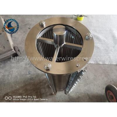 Durable Efficient Ss316l Wedge Wire Screen Pipe 100 Micron High Strength