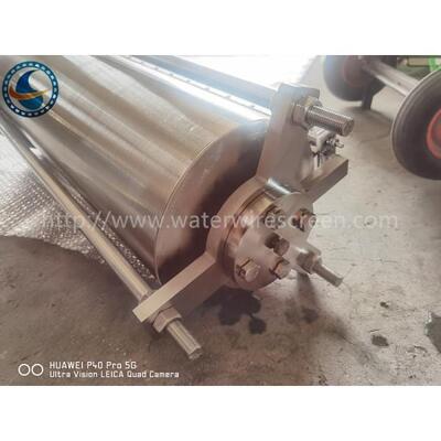 Durable Efficient Ss316l Wedge Wire Screen Pipe 100 Micron High Strength