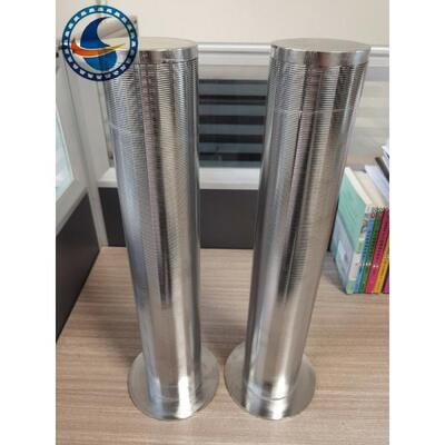 304 Stainless Steel Rod Based Continuous Slot Wedge Wire Mesh Filter Type From Outside To Inside Wire Shape 3*4.6mm V Shaped