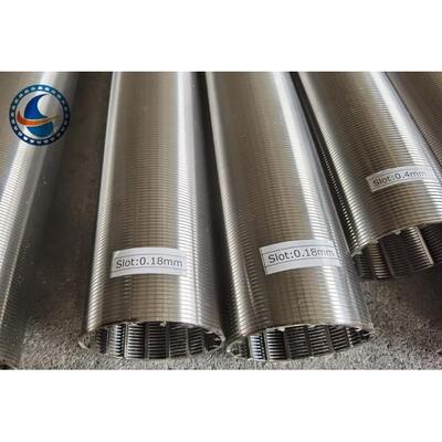 Stainless Steel 304 Cylindrical Wedge Wire Screen 60mm Diameter For Industrial