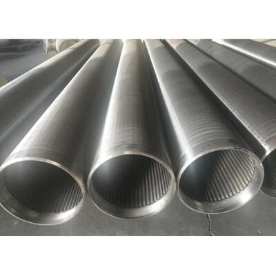 Heat Resistant Continuous Slot Screen , Solid Structure Wedge Wire Screen