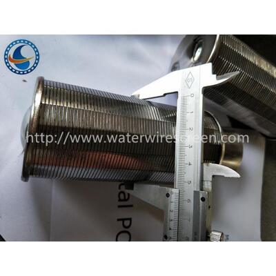 1" BSPT Female Threaded SS316L Continuous Slot Screen Nozzle For Resin Filter