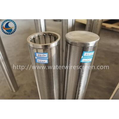 OD 60mm 0.6mm 500mm Length Continuous Slot Screen