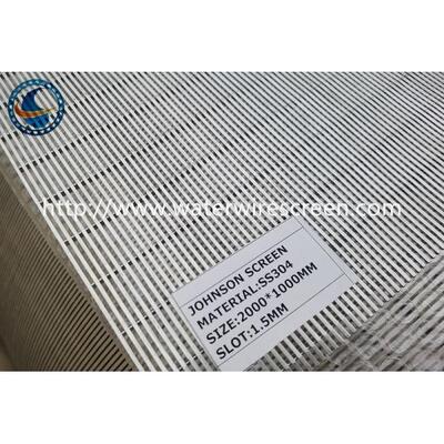 Johnson Vee Wire Flat 0.025mm Continuous Slot Screen