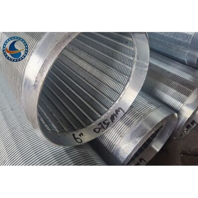 Water Well Sand Control 6-5/8" Johnson Wire Screen Tube With 30 Slots