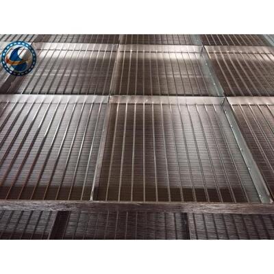 Flat Welded Drying Equipment Stainless Steel Wedge Wire Grates 2x1.2m