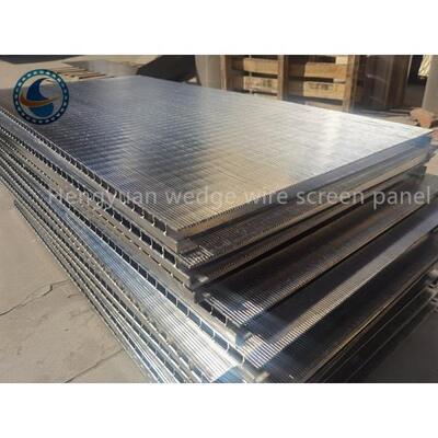Ss 316l 1.0mm Slot Wedge Wire Screen Panels Support Grid For Carbon Filters