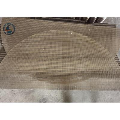 200 Micron Johnson Wedge Wire Screen Stainless Steel Flat Coanda Screen