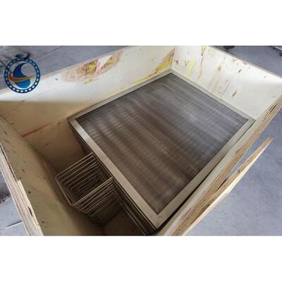 Duplex Steel 2507 Wedge Wire Panel Vee Shaped Flat Screen