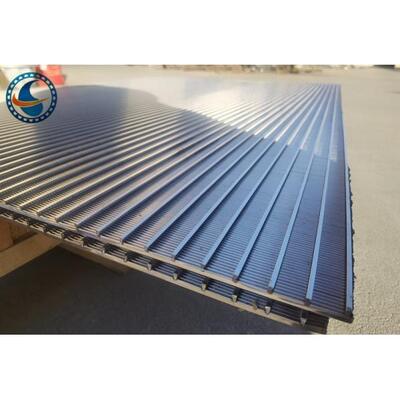 Stainless Steel Slotted Vee Wedge Wire Screen Panels Electric Resistance Welding