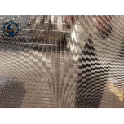 Stainless Steel Slotted Vee Wedge Wire Screen Panels Electric Resistance Welding