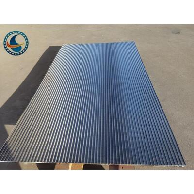 Stainless Steel Slotted Vee Wedge Wire Screen Panels Electric Resistance Welding