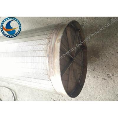 Closed Up Drum Screen Filter , Wedge Wire Sieve Filters High Efficiency