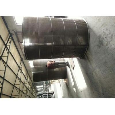 SUS 316L Johnson Wedge Wire Trommel Drum Screen For Animal Manure Treatment
