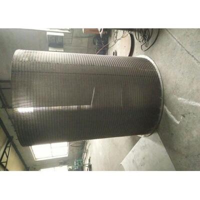 304 Stainless Steel Wire Cylinder Basket , Anti Clogging Rotating Drum Screen