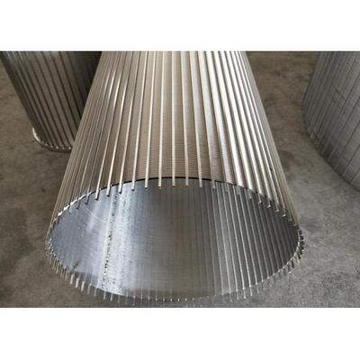 Funnel Type Rotary Screen Drum / Reverse Wedge Wire Screen Cylinders