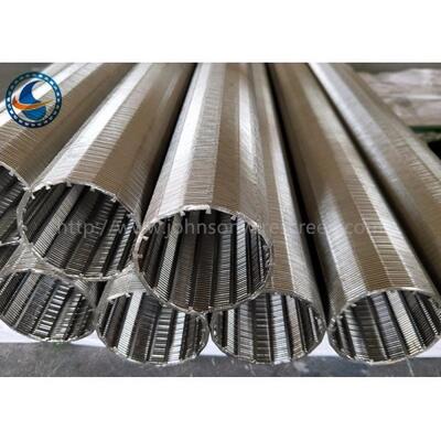 100 μm Rewind Industrial Wedge Wire Screen , From Inside To Outside Filter Type