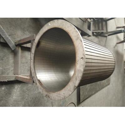 SS 316L Rotating Drum Screen , Wire Cylinder Basket 1.0 Mm Slot Size