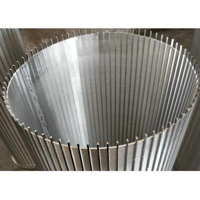 High Precision Rotary Screen Drum FIlter V Wire Wrap Screen 316 Grade